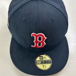 New Era NBA Men's 59Fifty Cap - Boston Red Sox Navy 7 7/8